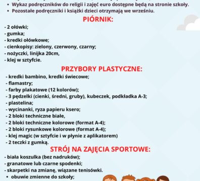 wyprawka 1 klasisty